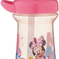 The First Years Disney Minnie Mouse Toddler Straw Cup - Spill Proof Flip Top Toddler Sippy Cups - 18 Months And Up - 10 Oz