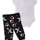 Unique Baby Boys Valentine'S Day Bodysuit With Xo Pants Clothing Set (12M)