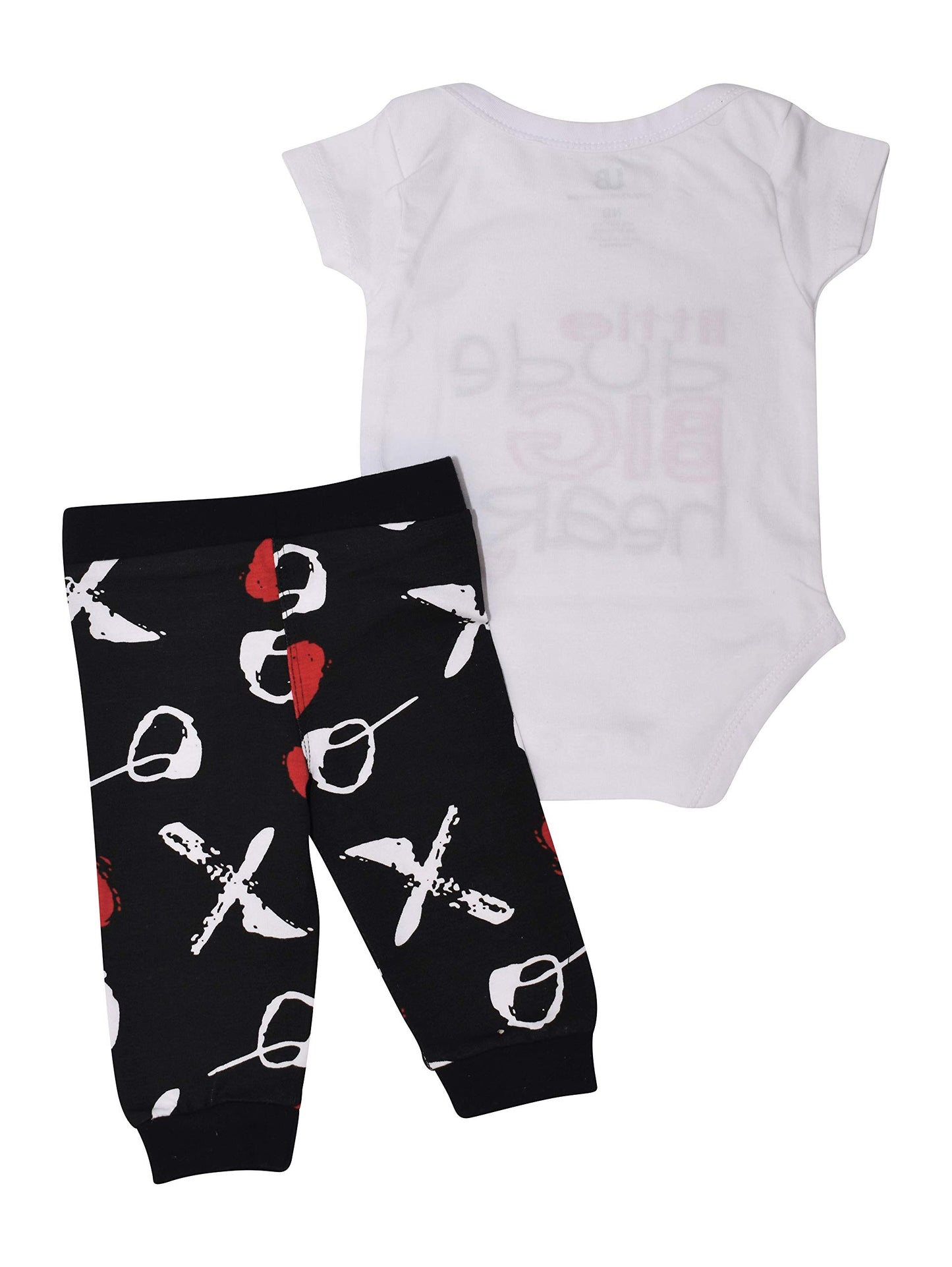 Unique Baby Boys Valentine'S Day Bodysuit With Xo Pants Clothing Set (9M)