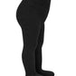 Stelle Toddler Girls Tights Baby Seamless Knit Thick Cotton Leggings Pantyhose(Infants/Kids/Childern)(Black,Xxs)