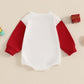 Fiomva Valentines Day Baby Girl Outfit Infant Sweatshirt Bubble Romper Newborn Bodysuit Cute Toddler Fall Winter Clothes (B Cute