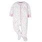 Onesies Brand Baby Girls' 4-Pack Sleep 'N Play Footies Multi Pack, Pink Sweet Treat, 6-9 Months