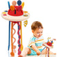 Vivatra Montessori Teething Toy Set For Toddlers  FoodGrade Pull String, Perfect For 6+ Months Babies, Boys & Girls, Learning 