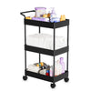 Volnamal Baby Diaper Caddy, Plastic Movable Cart For Newborn Nursery Essentials Diaper Storage Caddy Organizer For Changing Tabl