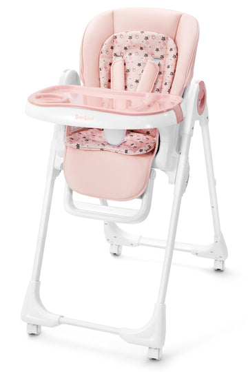 Babilous Convertible High Chairs For Babies And Toddlers, Foldable High Chair With Adjustable Backrest, Footrest And Tray, Baby
