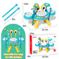 Toddler Drum Set for Kids 1-3, Baby Drum Set 1 Year Old with Light-Up Microphone, Musical Instruments Montessori Learning Toys f