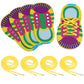 NUOBESTY Shoelace Threading Teaching Toys Learn to Tie Shoelaces Toy Kids Toddlers Fine Motor Skills Toy Early Educational Toys,