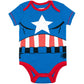 Marvel Baby Boys' 5 Pack Bodysuits - The Hulk, Spiderman, Iron Man And Captain America Multi 3-6 Months