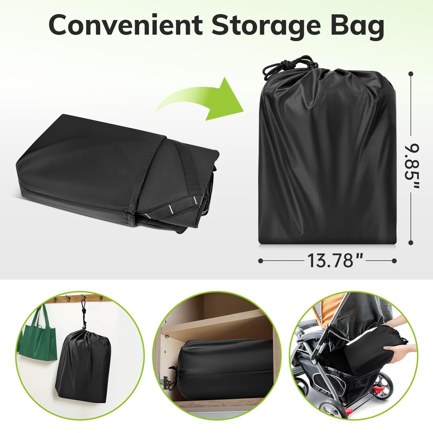 Yorepek Extendable Car Seat Travel Bag For Airplane, Fit For Doona,Nuna,Graco,Uppababy Infant Car Seat, Carseat Bags For Air Tra