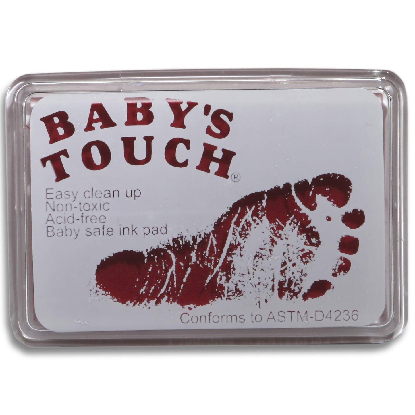 Baby'S Touch Baby Safe Reusable Hand & Foot Print Ink Pads - Pink