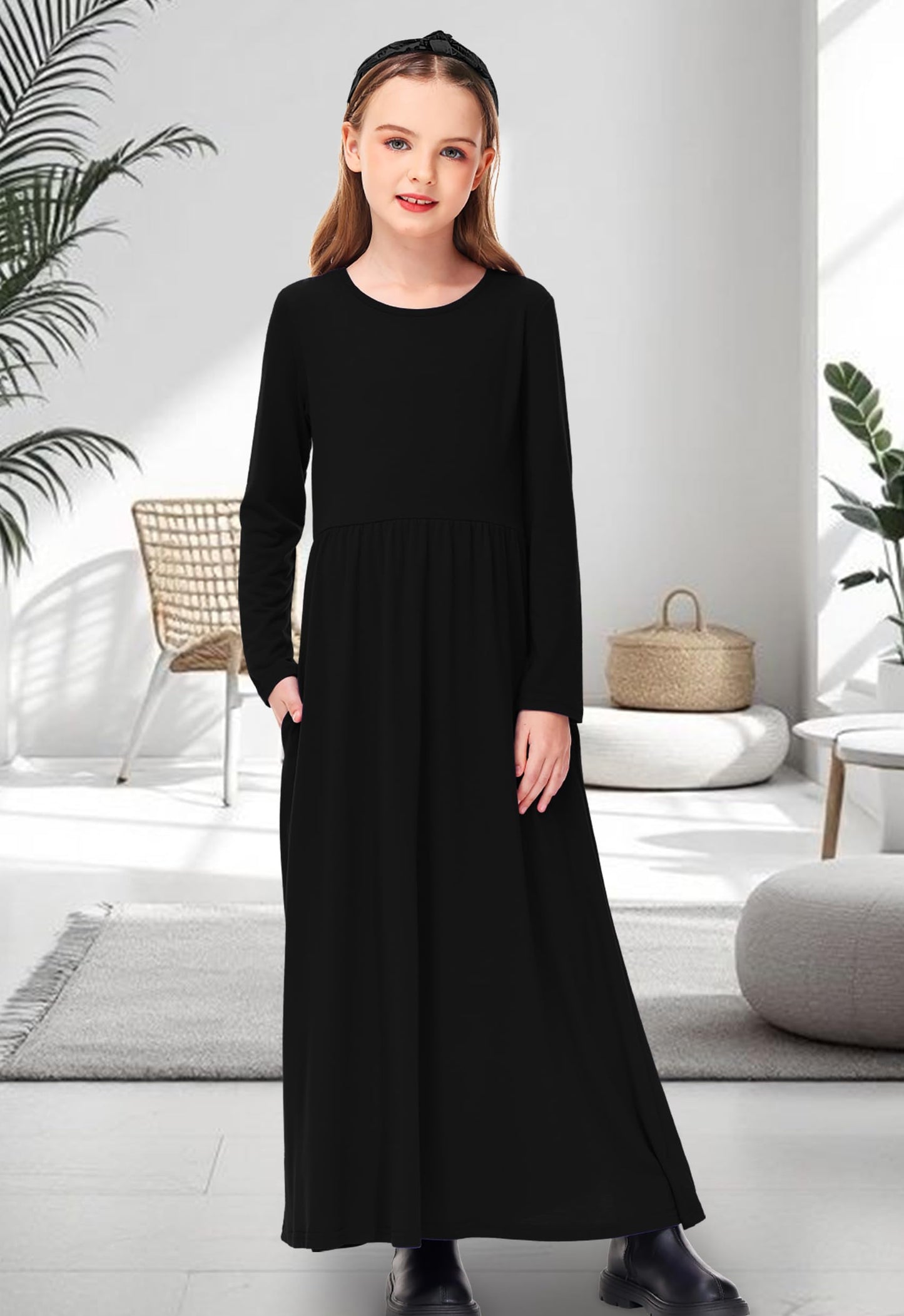 Kids Halloween Dress Girls Pumpkin Print Cute Orange Jack O Lantern Dress 13-14 Years