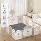 Acomopack Baby Play Mat - 1.3' Thick Memory Foam - 79'X118' Tummy Time & Playpen Mat With Non-Slip Bottom - Soft Velvet Dark