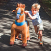 PonyCycle Ride on Toy Riding Horse Ride-on Horse for Toddler Riding Pony Toy (with Brake/ 30 Height/Size 3) Plush Animal Mechani
