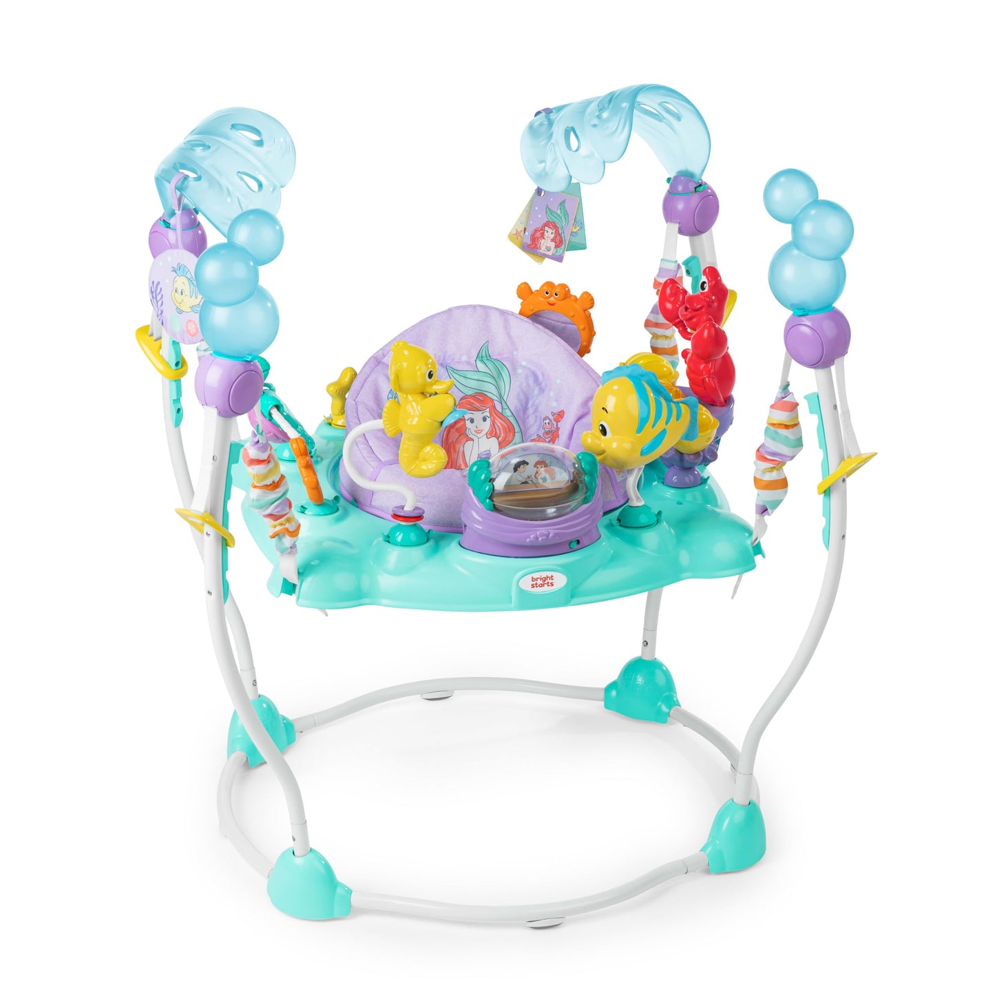 Bright Starts Disney The Little Mermaid Sea of Activities Baby Activity Jumper with Interactive Toys, Lights & Music with Disney