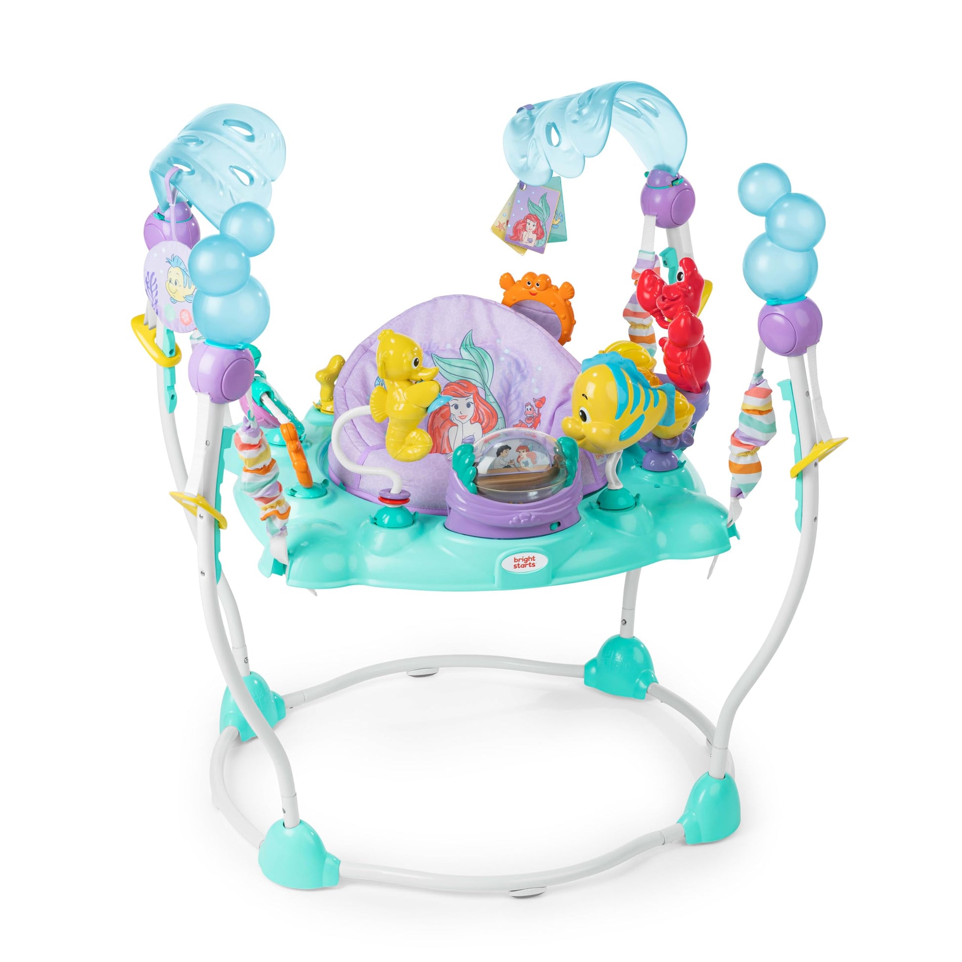 Bright Starts Disney The Little Mermaid Sea of Activities Baby Activity Jumper with Interactive Toys, Lights & Music with Disney