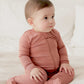 Vaenait Baby Toddler Boys Girls Solid Footie Pajama Cozy Modal Cocoa 6-9M