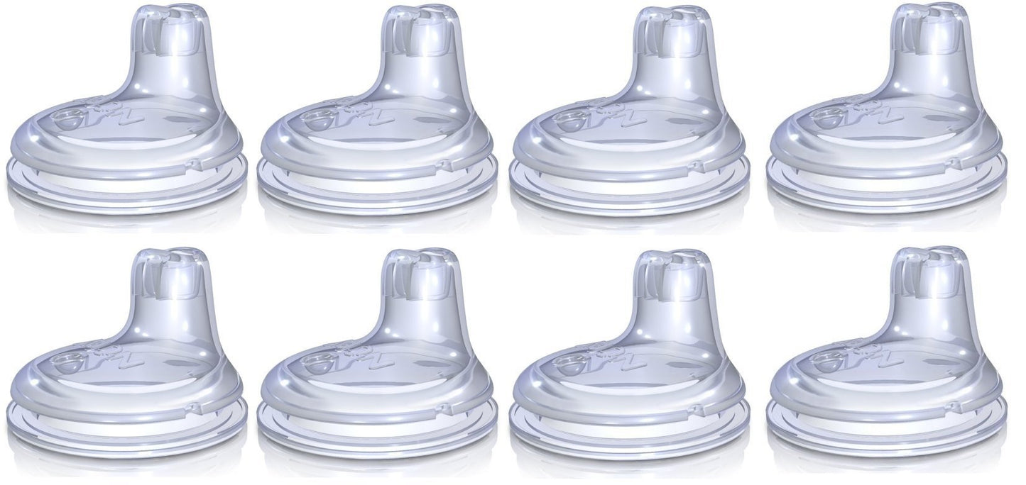 Nuby Replacement Silicone Spouts 8 Pack