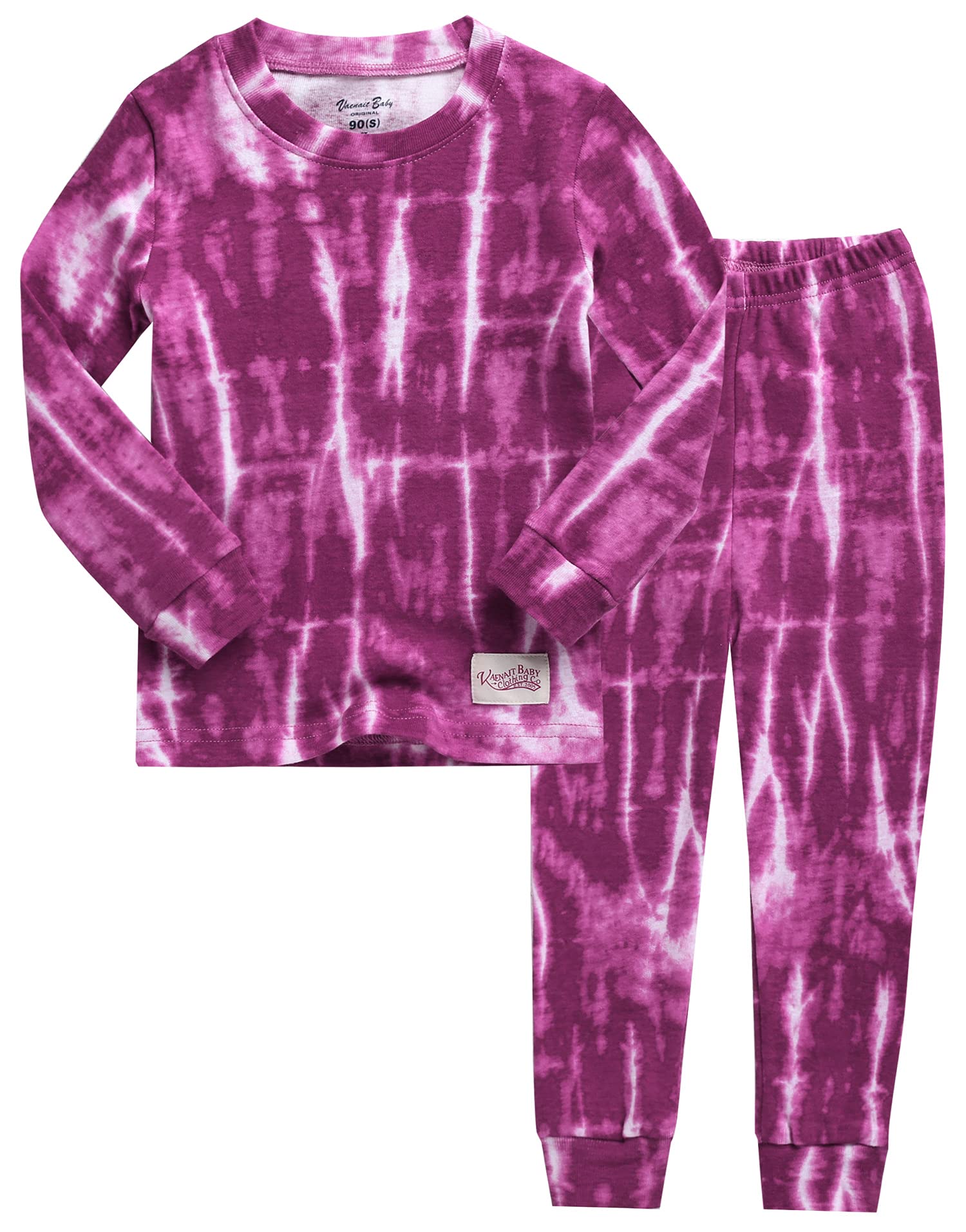 Vaenait Baby 100% Cotton Sleepwear Pajamas 2Pcs Set Tiedye-Thunderplum-256 Xs –