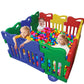 Shopster Baby Playpen  12 Panel ExtraLarge Kids Activity Center | Safety Play Yard With Gate For Toddlers | Indoor Outdoor Mul