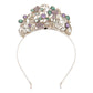 Disney Store Girls The Little Mermaid Princess Tiara with Ariel Silhouette, Floral Filigree, Gems & Enameled Flowers Princess T