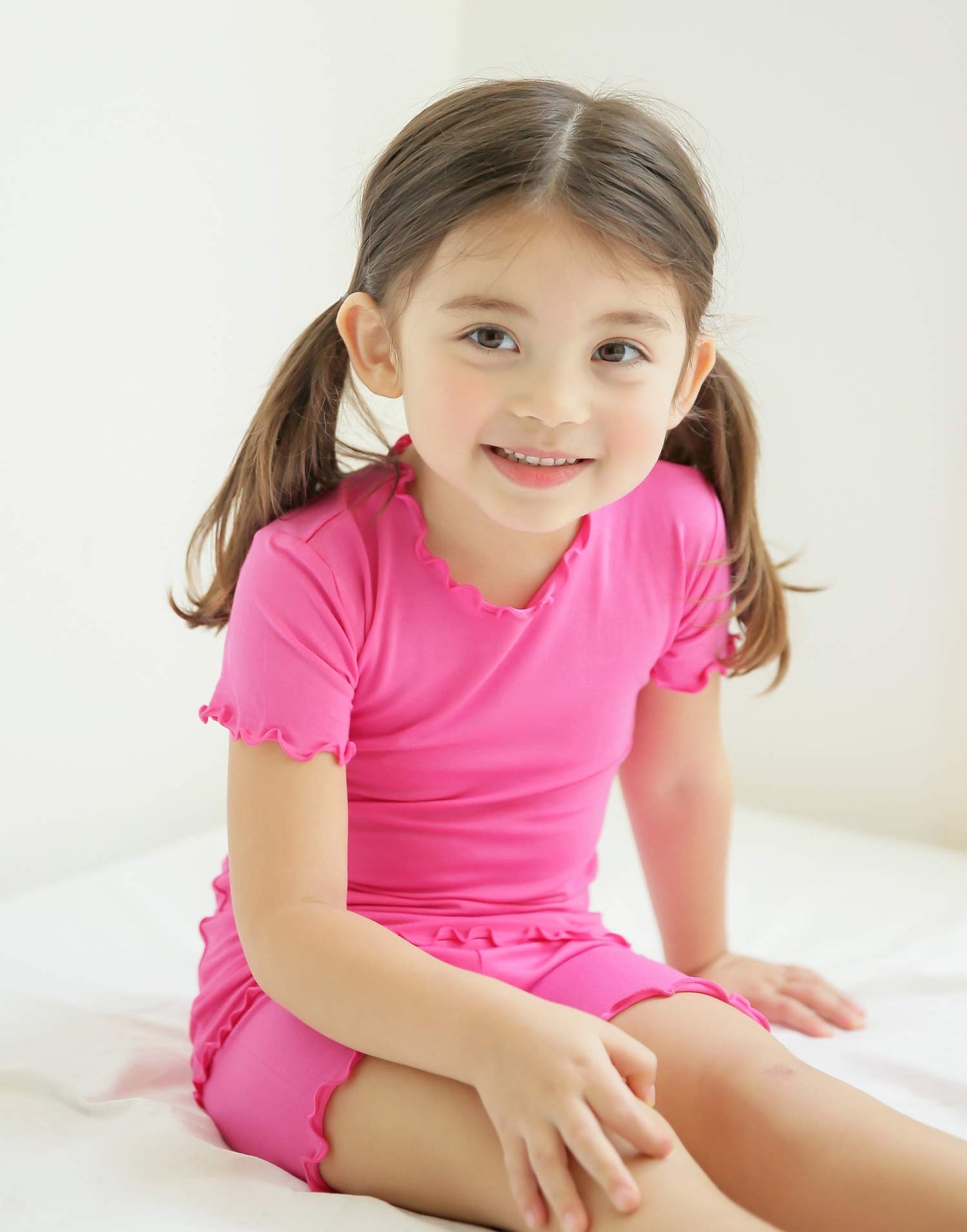 Vaenait Infant Kids Toddler Girls Boys Short Sleeve Sleepwear Pajamas 2Pcs Set Shirring Rosecoral S