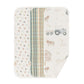 Crane Baby Burp Cloths Set, 3-pc. Charlie Farmhouse Tractor Collection, Soft 100% Cotton Muslin Burp Cloths for Baby Boys and Gi