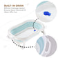 Childlike Behavior Portable Foldable Bathtub For Babies, Newborns, Infants, Toddlers - Collapsible, Folding Baby Soaking Bath Tu