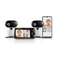 Motorola Nursery Pip1510 2-Camera Video Baby Monitor, 5' Screen, 2-Way Audio, 1000Ft Range, Split Screen Viewing, Remote Pan/Ti