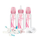 Dr. Brown'S Natural Flow Anti-Colic Options+Narrow 8Oz/250Ml Baby Bottle + Lovey Gift Set With Level 1 Slow Flow Nipples, Pink