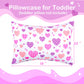Uomny Toddler Pillowcases For Girls 13X18 12X16 14X19 Love And Heart Baby Pillow Case 2 Pack Small Pillow Covers For Travel Pill