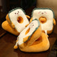 TOG Cute Toast Nap Pillow Seat Cushion Pad ice Silky Cloth Travel Pillow 25x30cm Close Eyes|Home & Kitchen| Home Decor| Pillows