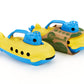 Green Toys Submarine - BPA, Phthalate Free Blue Watercraft with Spinning Rear Propeller Made from Recycled Materials. Safe Toys