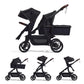 Momcozy Changego Baby Stroller, Convertible Single-To-Double-To-Wagon Stroller With 23 Configurations, Bassinet And Seat Include
