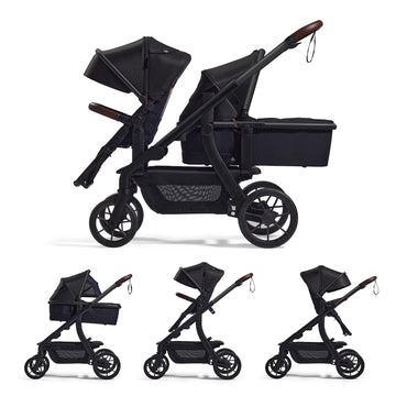 Momcozy Changego Baby Stroller, Convertible Single-To-Double-To-Wagon Stroller With 23 Configurations, Bassinet And Seat Include