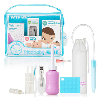 Frida Baby Bitty Bundle of Joy Mom & Baby Essentials Healthcare and Grooming Gift Kit Includes Peri Bottle, NoseFrida Snotsucker