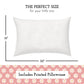 Little Sleepy Head Youth Pillow With Pillowcase 16X22, Soft Jumbo Toddler Pillow, Kids Pillow & Hypoallergenic Pillow Case - Bes