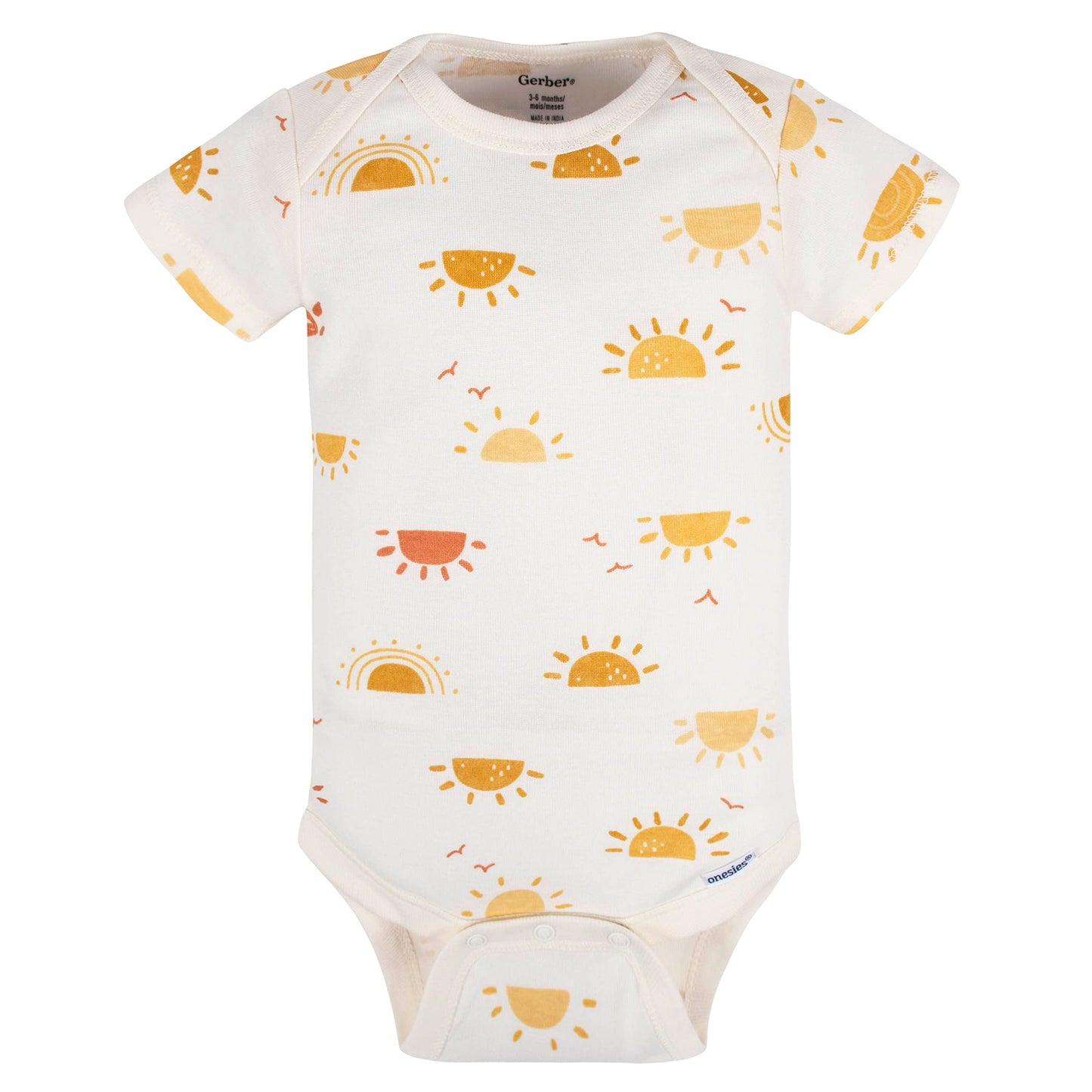 Gerber Unisex Baby 5-Pack Short Sleeve Variety Onesies Bodysuits Southwest 6-9 Months