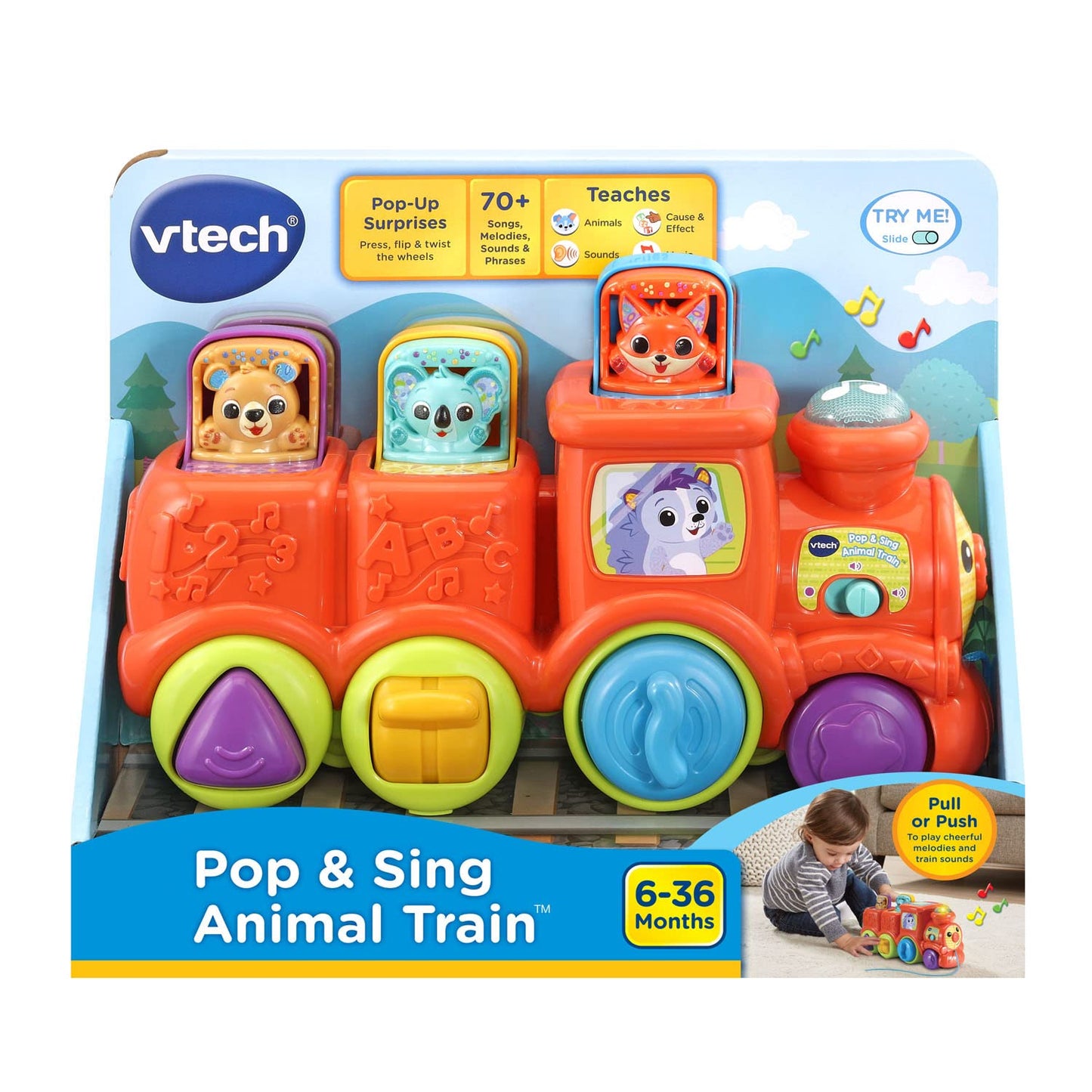 VTech Pop and Sing Animal Train