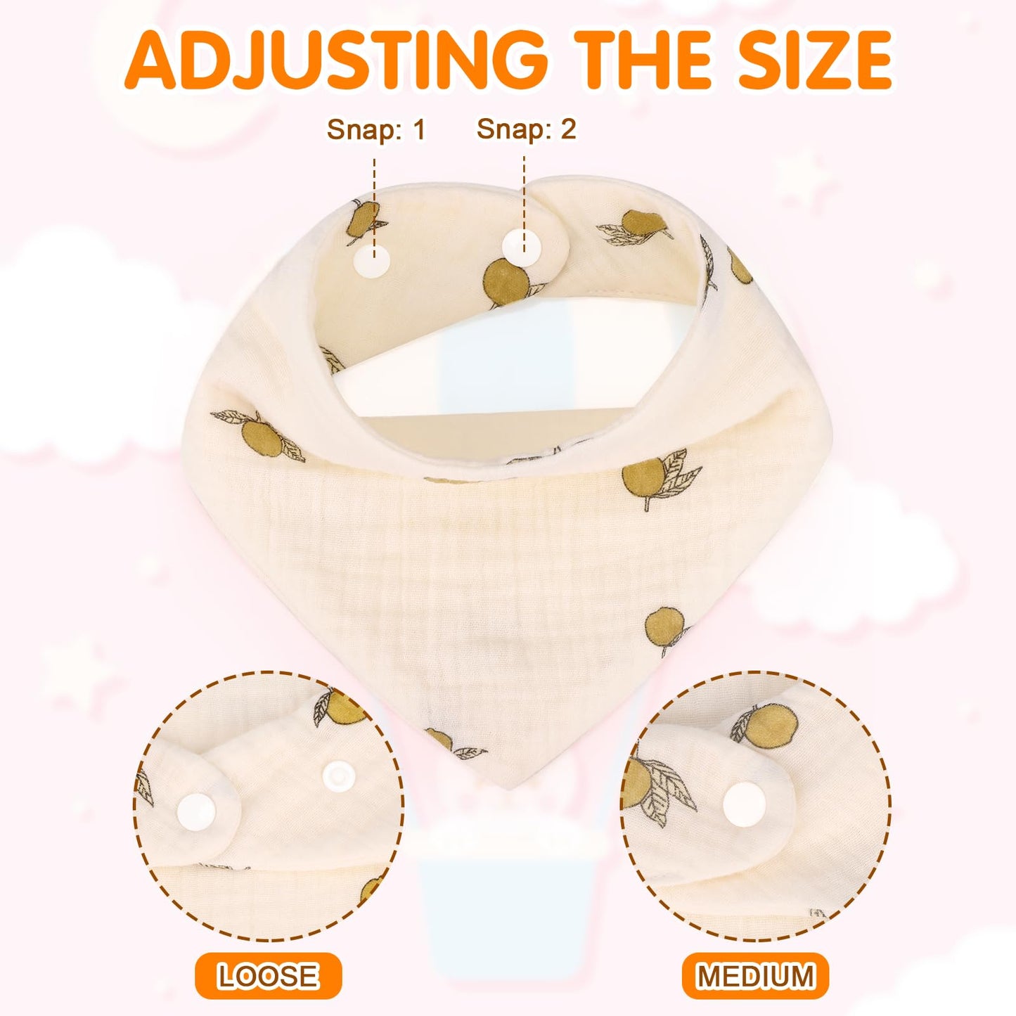 Accmor Muslin Baby Bibs Baby Bandana Drool Bibs For Girls Boys Teething And Drooling