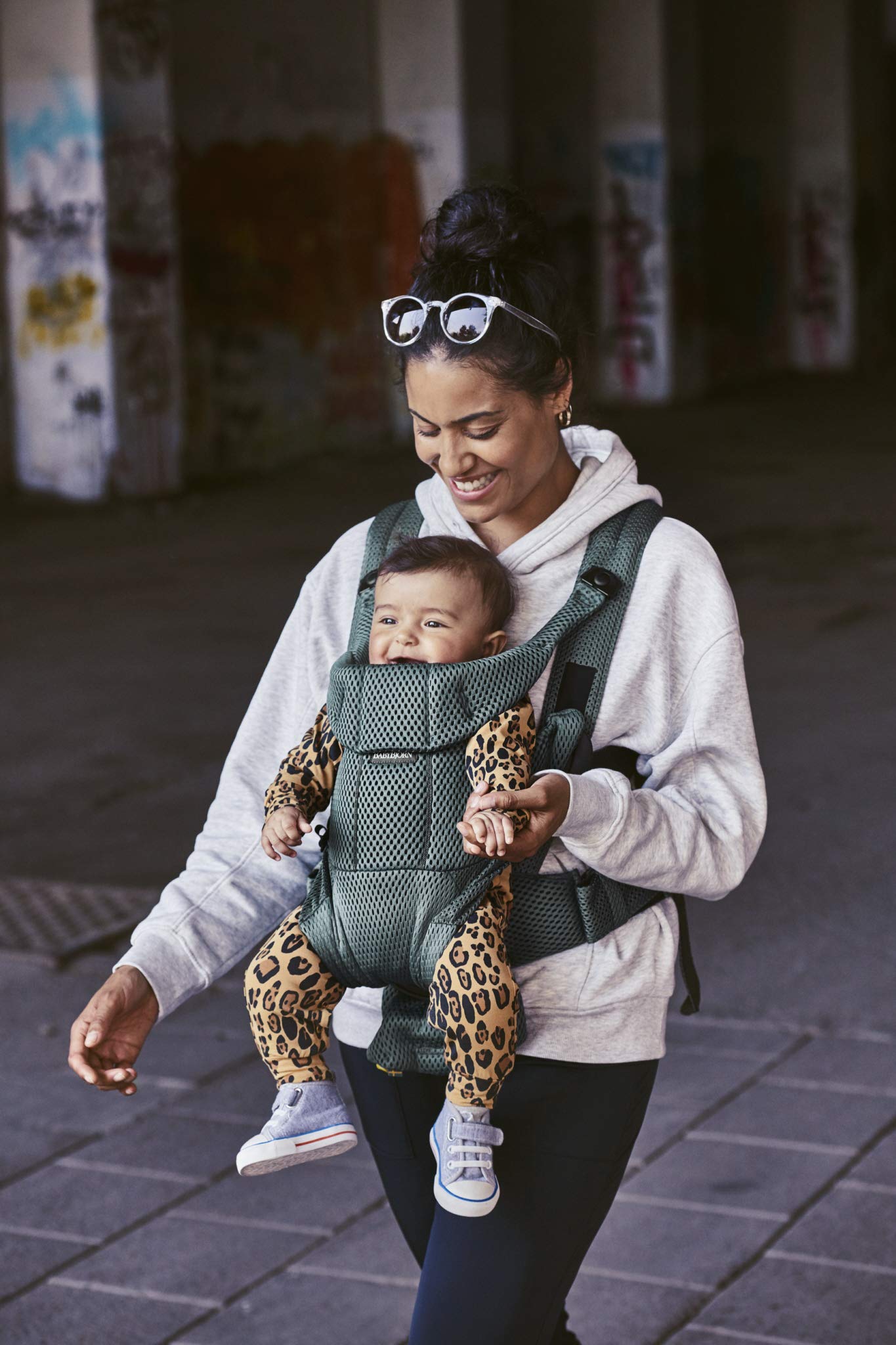 BabyBjrn Baby Carrier Free, 3D mesh, Sage Green