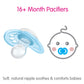 Mam Original Matte Baby Pacifier, Nipple Shape Helps Promote Healthy Oral Development, Sterilizer Case, 2 Pack, 16+ Months, Boy,