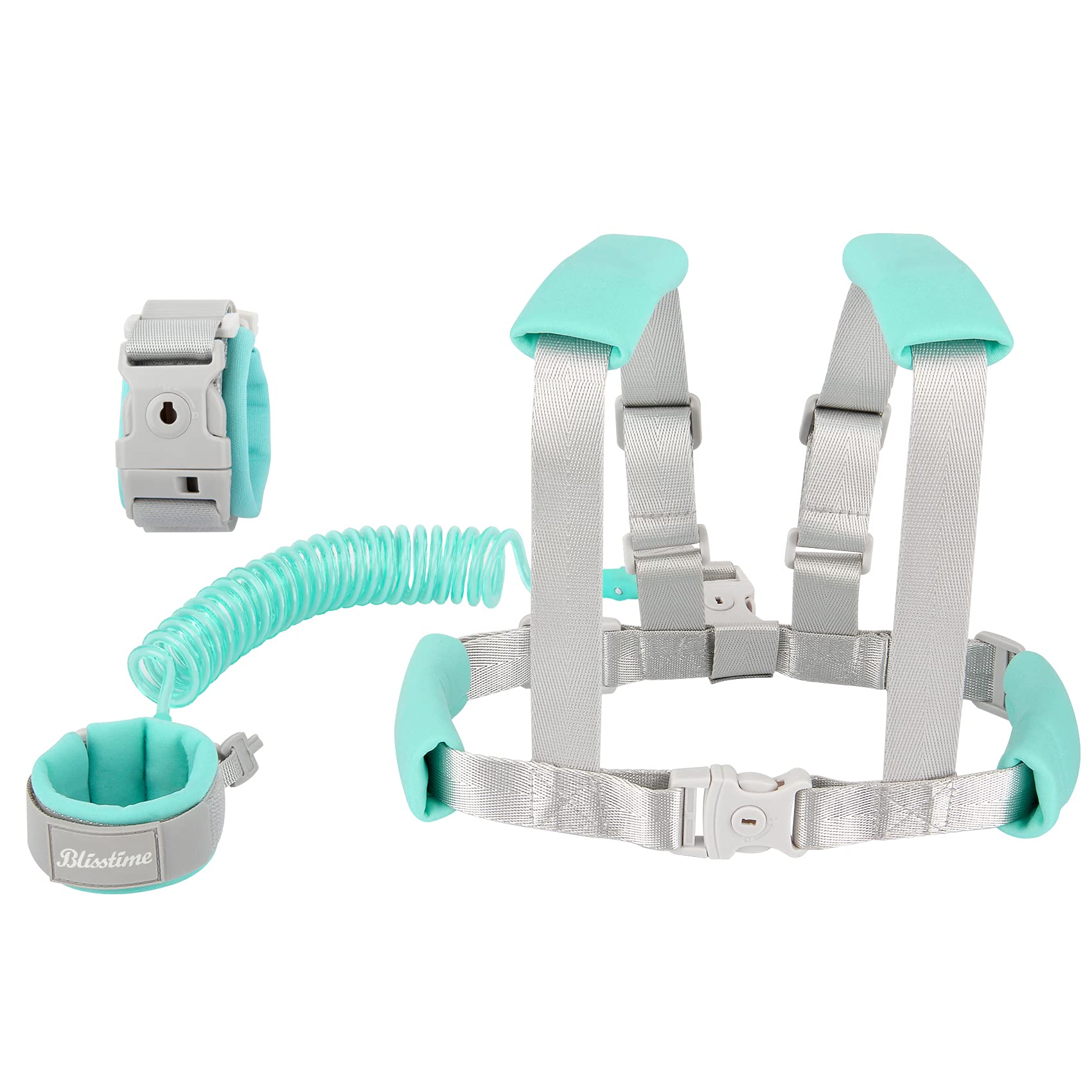 Blisstime 2 In 1 Toddler Leash -Anti Lost Wrist Link For Toddlers -Toddler Harness,Baby Leash,Leash For Toddlers,Wrist Leashes,C