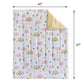 Joyreap 4 Piece Toddler Bedding Set For Girls- Pink N Yellow Clouds Moon Rainbow Lovely Design, Microfiber Toddler Bedding Comfo