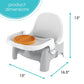 Ingenuity Deluxe Learn-to-Dine Feeding Seat - Infant and Toddler Feeding Chair and Booster Seat with Tray and 2 Snap-in Plates