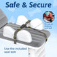 Omzer Inflatable Toddler Airplane Bed: Kids Airplane Bed With Cup Holder & Seat Belt - Portable Baby Travel Bed With Travel Bag