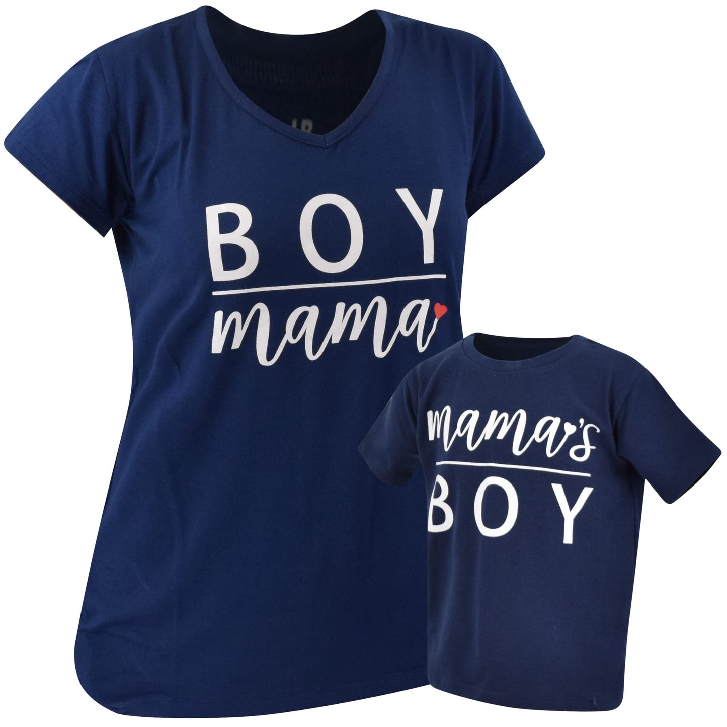 Boy Mama Matching Mommy And Me Outfits Mom Daughter Shirts Mothers Day Outfits Mama Mini Clothing (Womens M, Blue)