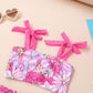 Younger Tree Toddler Girls Two Pieces Swimsuit Color Block Stripe Swimwear Summer Beach Bathing Suit 18M-5T