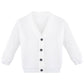 Lilax Baby Boys Basic Long Sleeve V-Neck Classic Knit Cardigan Sweater (White, 3-6 Months)