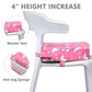 E1F1Nn Dot Toddler Booster Seat For Dining Table, Portable Kids Booster Seat With Safety Buckles, High Cushion For Travel With N