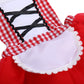 Fymnsi Baby Girls Halloween Deluxe Little Red Riding Hood Costume Cape Cloak Outfits Storybook Fairy Tale Costume 6-12 Months